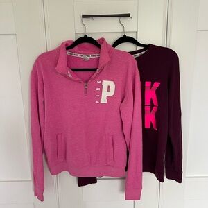 PINK Victoria’s Secret pullover sweater bundle pink and purple XS